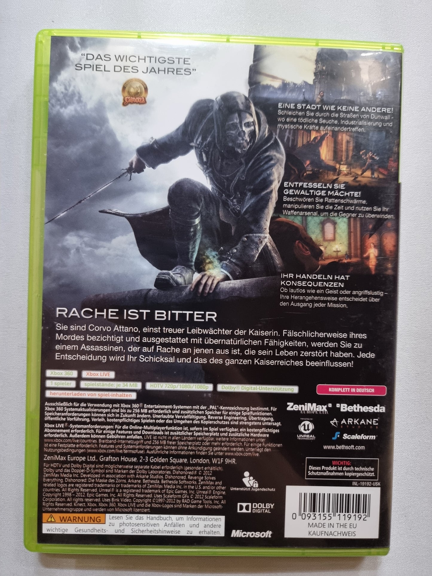 Dishonored: Die Maske des Zorns