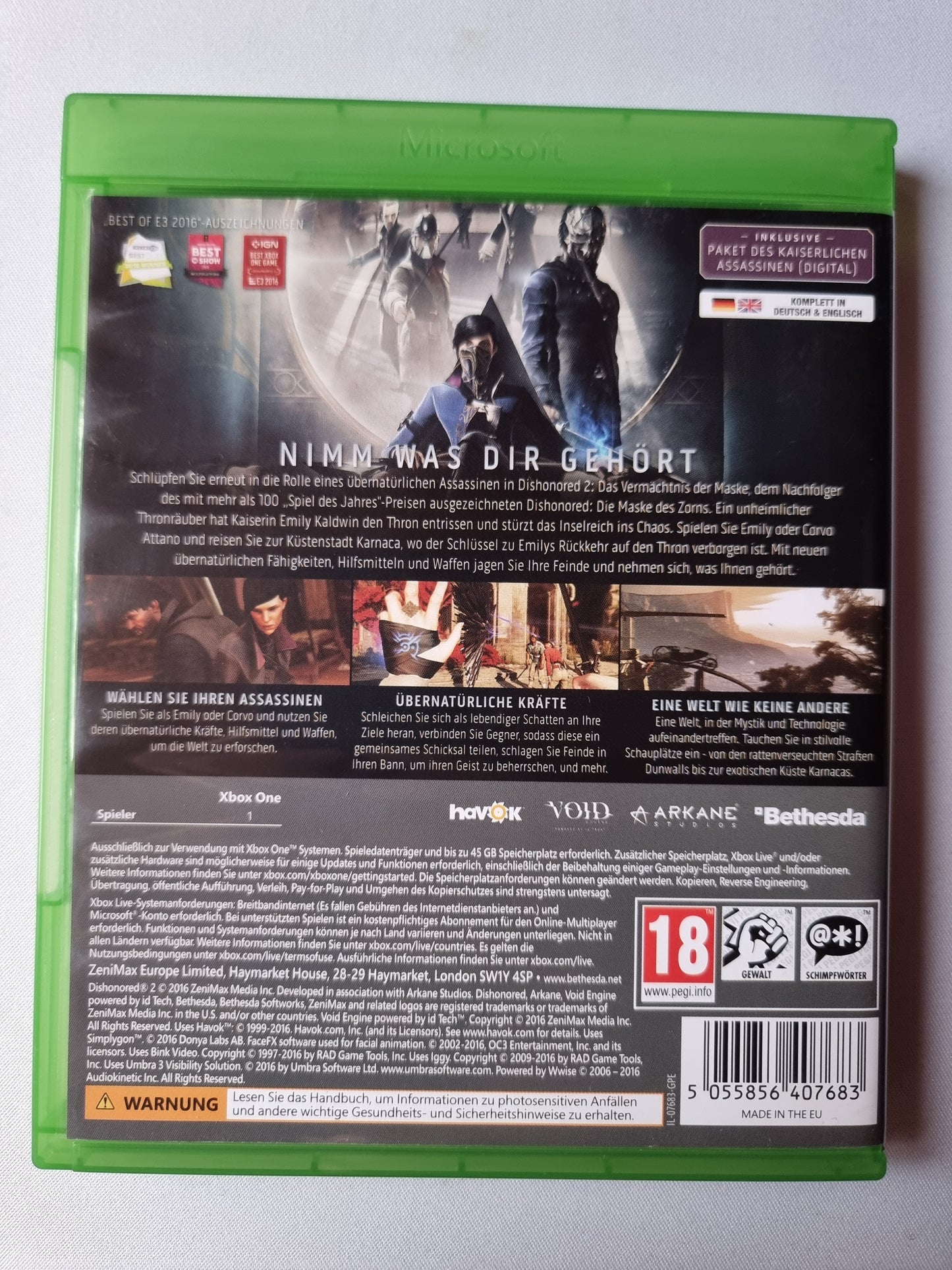 Dishonored 2 Das Vermächtnis der Maske