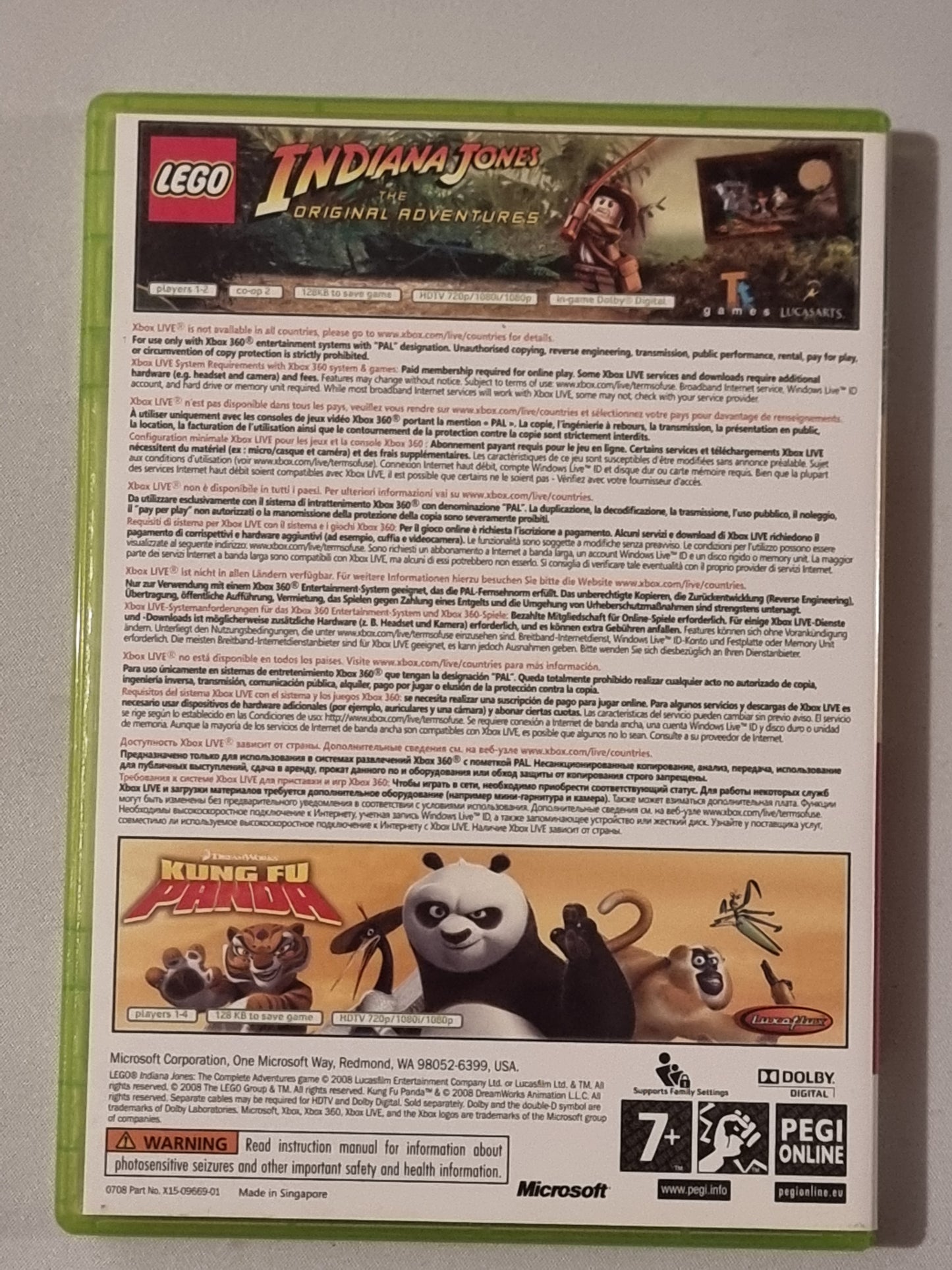 Lego Indiana Jones und Kung Fu Panda