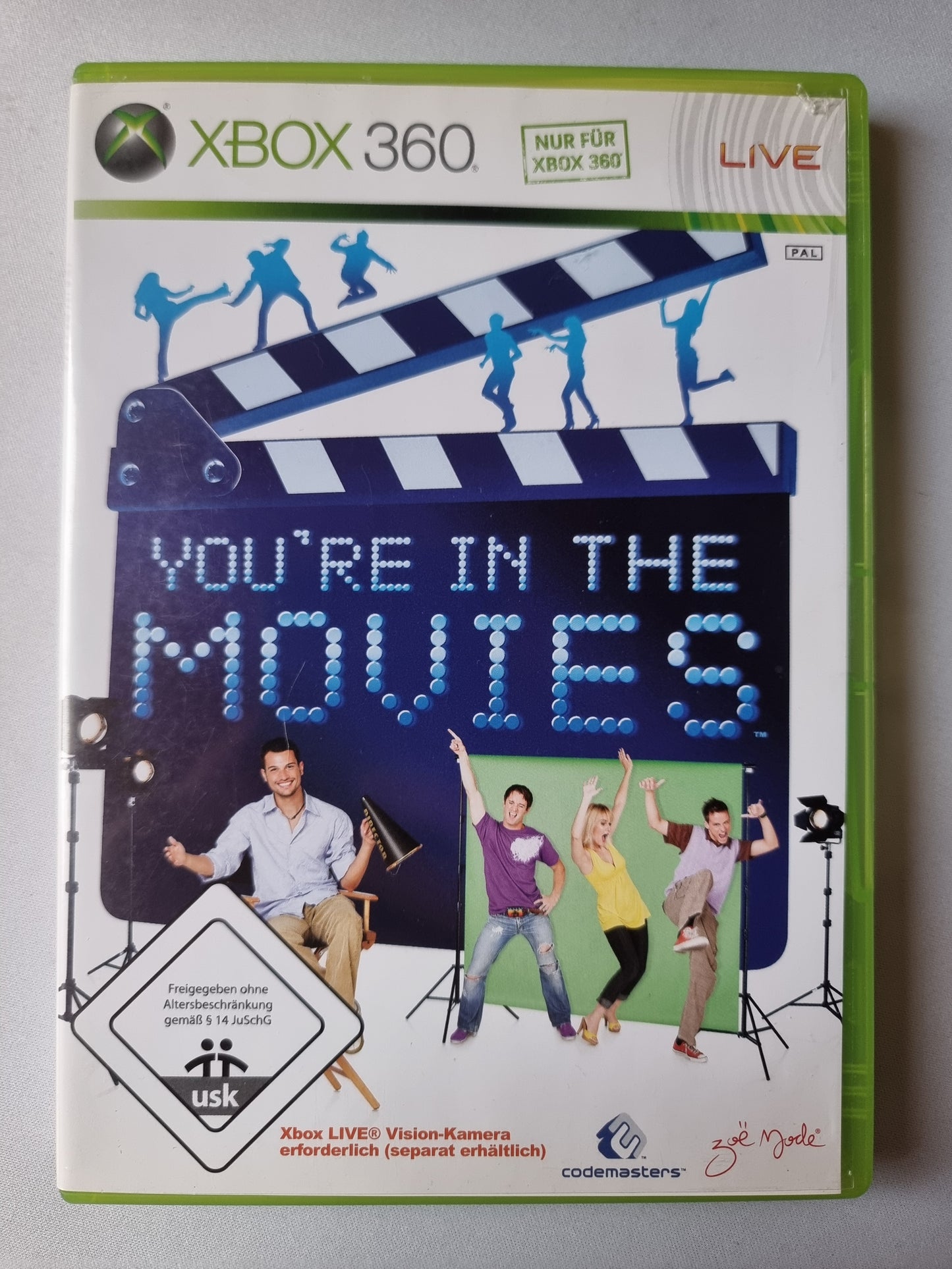 You are in the movies